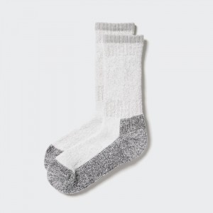 Akcesoria Męskie Uniqlo HEATTECH Soft Pile Heather Socks Głęboka Szare,Uniqlo Polska | M932321