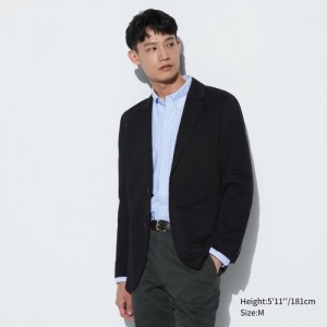 Blezery Męskie Uniqlo Comfort Jacket Czarne,Uniqlo Polska | G089071