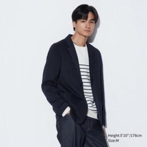 Blezery Męskie Uniqlo Comfort Jacket Granatowe,Uniqlo Polska | R962266