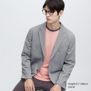 Blezery Męskie Uniqlo Comfort Jacket Szare,Uniqlo Polska | D611125