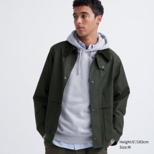 Blouson Damskie Uniqlo Utility Short Oliwkowe,Uniqlo Polska | M127392