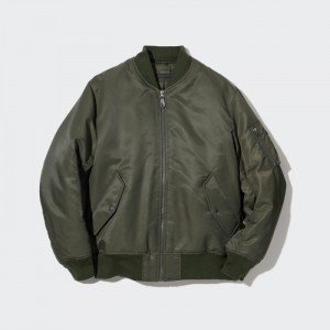 Blouson Męskie Uniqlo MA-1 (2022 Edition) Oliwkowe,Uniqlo Polska | A000363