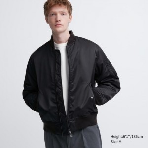 Blouson Męskie Uniqlo MA-1 Czarne,Uniqlo Polska | I440458
