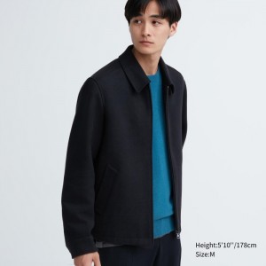Blouson Męskie Uniqlo Single Collar Short Granatowe,Uniqlo Polska | L647414
