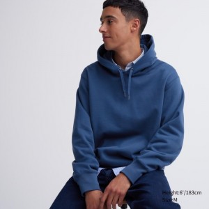 Bluza z Kapturem Damskie Uniqlo Sweat Pullover Niebieskie,Uniqlo Polska | Q057605