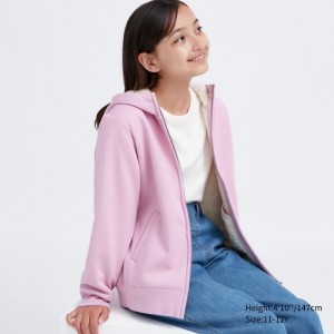 Bluza z Kapturem Dziecięce Uniqlo Pile-Lined Sweat Full-Zip Różowe,Uniqlo Polska | W937849