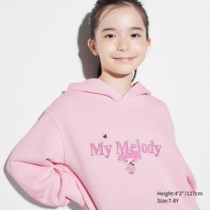 Bluza z Kapturem Dziecięce Uniqlo Sanrio characters Sweat Cropped Różowe,Uniqlo Polska | L526048