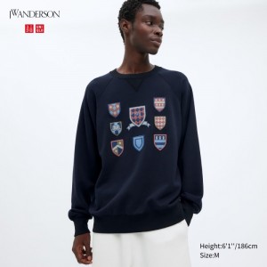 Bluzy Męskie Uniqlo Granatowe,Uniqlo Polska | Z835033