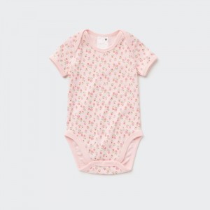 Body Niemowlęce Uniqlo Joy of Print Short-Sleeve (Flower) Różowe,Uniqlo Polska | D756561