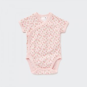 Body Niemowlęce Uniqlo Joy of Print Short-Sleeve (Flower) Różowe,Uniqlo Polska | R304726