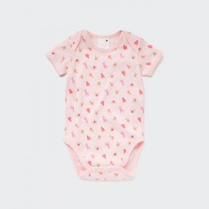 Body Niemowlęce Uniqlo Joy of Print Short Sleeve Różowe,Uniqlo Polska | U137734