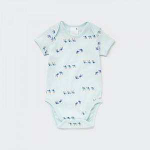 Body Niemowlęce Uniqlo Joy of Print Short Sleeve Głęboka Zielone,Uniqlo Polska | J397772