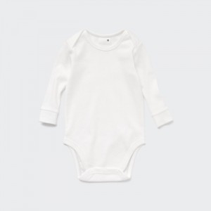 Body Niemowlęce Uniqlo Long-Sleeve Białe,Uniqlo Polska | X896922