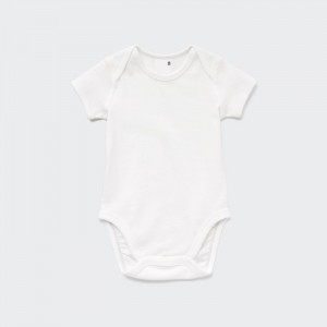 Body Niemowlęce Uniqlo Short-Sleeve Białe,Uniqlo Polska | Q233307