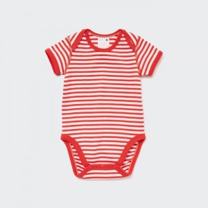 Body Niemowlęce Uniqlo Short-Sleeve Czerwone,Uniqlo Polska | C004458