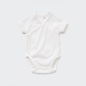 Body Niemowlęce Uniqlo Short Sleeve Białe,Uniqlo Polska | B746656