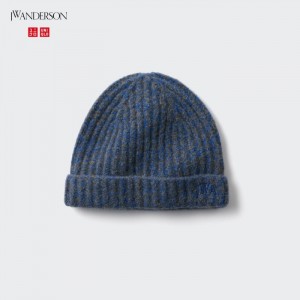 Czapka Męskie Uniqlo Souffle Yarn Niebieskie,Uniqlo Polska | E554469