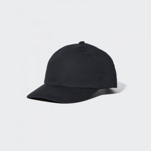 Czapki Męskie Uniqlo UV Protection (Twill) Czarne,Uniqlo Polska | Y229044