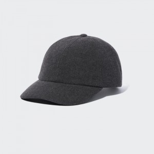 Czapki Męskie Uniqlo UV Protection (Wool Like) Ciemny Szare,Uniqlo Polska | M299405