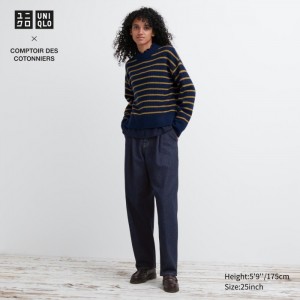 Jeansy Damskie Uniqlo Peg Granatowe,Uniqlo Polska | P110932