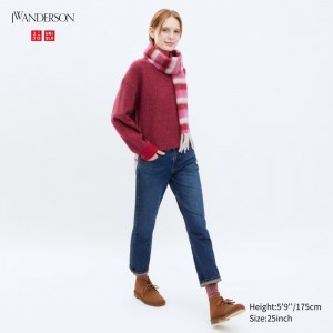 Jeansy Damskie Uniqlo Slim Straight Niebieskie,Uniqlo Polska | V620351