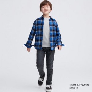 Jeansy Dziecięce Uniqlo Ultra Stretch Soft Ciemny Szare,Uniqlo Polska | V666175