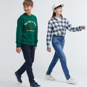 Jeansy Dziecięce Uniqlo Ultra Stretch Soft Niebieskie,Uniqlo Polska | U209999