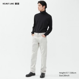 Jeansy Męskie Uniqlo Classic Cut Białe,Uniqlo Polska | E326823