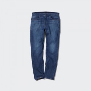 Jeansy Męskie Uniqlo EZY Ultra Stretch (2022 Edition) Niebieskie,Uniqlo Polska | A720302