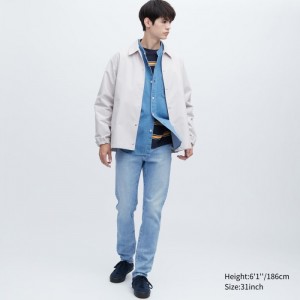 Jeansy Męskie Uniqlo Slim-Fit Niebieskie,Uniqlo Polska | U986216
