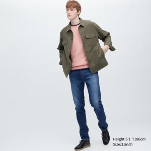 Jeansy Męskie Uniqlo Slim-Fit Niebieskie,Uniqlo Polska | T543038