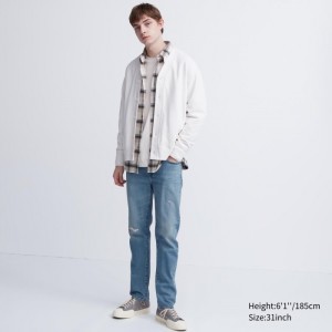 Jeansy Męskie Uniqlo Slim-Fit Niebieskie,Uniqlo Polska | S297839