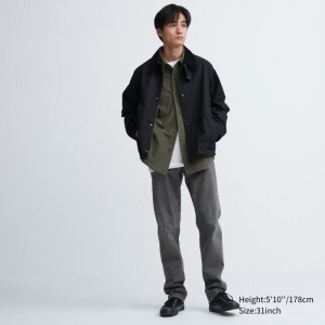 Jeansy Męskie Uniqlo Slim-Fit Szare,Uniqlo Polska | D977806