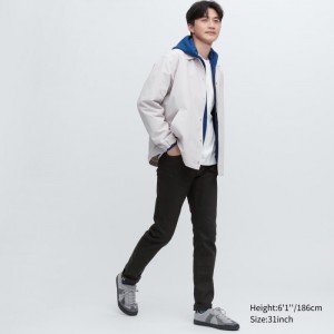 Jeansy Męskie Uniqlo Stretch Selvedge Slim-Fit Czarne,Uniqlo Polska | R180120
