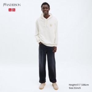 Jeansy Męskie Uniqlo Wide-Fit Ciemny Szare,Uniqlo Polska | M396767