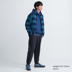Joggery Damskie Uniqlo Washed Jersey Jogger Granatowe,Uniqlo Polska | K918506