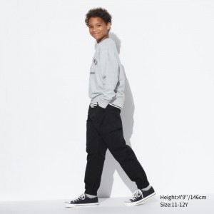 Joggery Dziecięce Uniqlo Ultra Stretch Cargo Jogger Czarne,Uniqlo Polska | R871827
