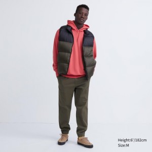Joggery Męskie Uniqlo Cotton Relaxed Jogger Oliwkowe,Uniqlo Polska | K524510