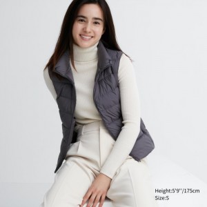 Kamizelka Puchowa Damskie Uniqlo Ultra Light Szare,Uniqlo Polska | Q586453