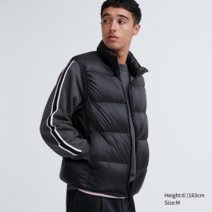 Kamizelka Puchowa Męskie Uniqlo Ultra Light (Wide Quilt) Czarne,Uniqlo Polska | B262546