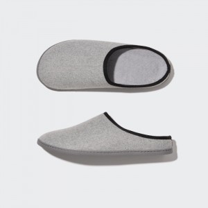 Kapcie Damskie Uniqlo Wool Like (Rubber Sole) Szare,Uniqlo Polska | B012997