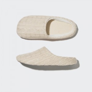 Kapcie Męskie Uniqlo Cable Knit (Rubber Sole) Natural,Uniqlo Polska | M935064