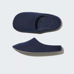Kapcie Męskie Uniqlo Sweat Jersey (Rubber Sole) Granatowe,Uniqlo Polska | R861763
