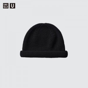 Kapelusz Męskie Uniqlo Chunky Czarne,Uniqlo Polska | J851314