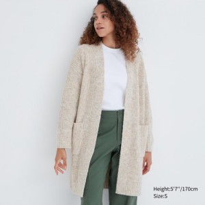 Kardigan Damskie Uniqlo Knitted Long Natural,Uniqlo Polska | B982058