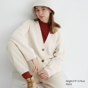 Kardigan Damskie Uniqlo Souffle Yarn Short Białe,Uniqlo Polska | B963476