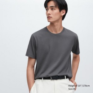 Koszulka Damskie Uniqlo Dry Color Crew Neck Short-Sleeve Szare,Uniqlo Polska | E098410