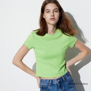 Koszulka Damskie Uniqlo Mini Short Sleeve Zielone,Uniqlo Polska | C134975