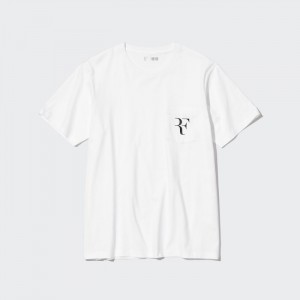 Koszulka Damskie Uniqlo RF Short-Sleeve Graphic Białe,Uniqlo Polska | G024190