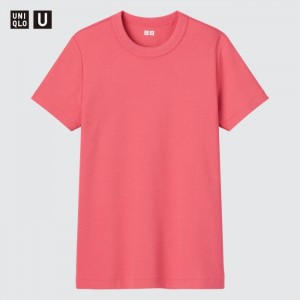 Koszulka Damskie Uniqlo U Crew Neck Short-Sleeve Czerwone,Uniqlo Polska | J293759